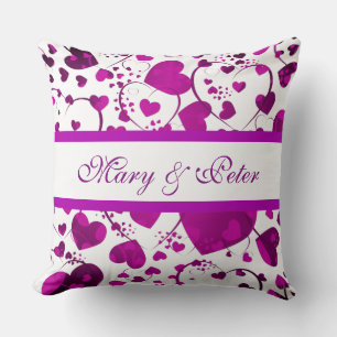 Cojín Decorativo Gracioso patrón cardíaco VI + tu trasero. y texto