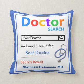 Cojín Decorativo Gracioso Personalizado Mejor Regalo Médica
