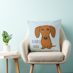 Cojín Decorativo Gracioso Personalizado Wiener Dog personalizado