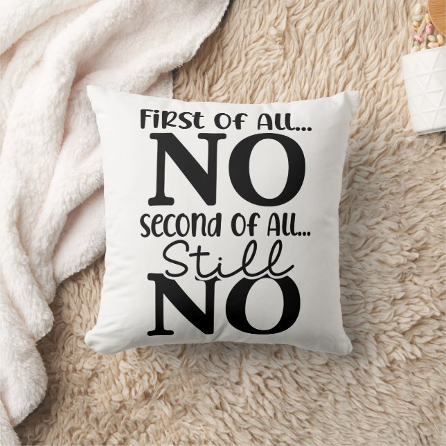 Cojín Decorativo Gracioso Primero Que Nada (Manta)