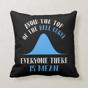 Cojín Decorativo Gracioso programador informático Bell Curve Data 