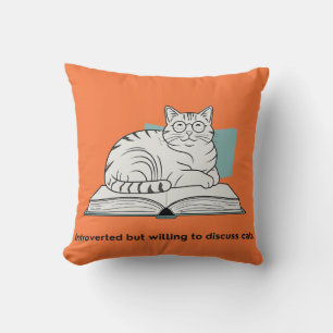 Cojín Decorativo Gracioso regalo de Cat Lover
