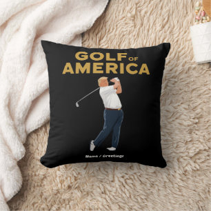 Cojín Decorativo Gracioso y divertidísimo Golf de América Meme de T