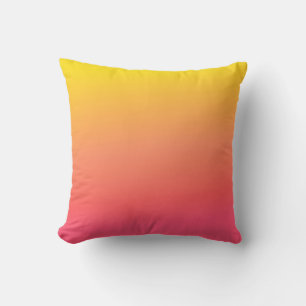 Cojín Decorativo Gradiente amarillo y rosa
