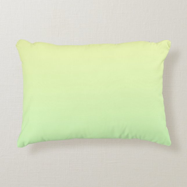 Cojín Decorativo Gradiente amarillo y verde (Anverso)