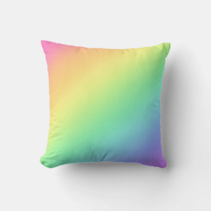 Cojín decorativo gradiente arcoiris