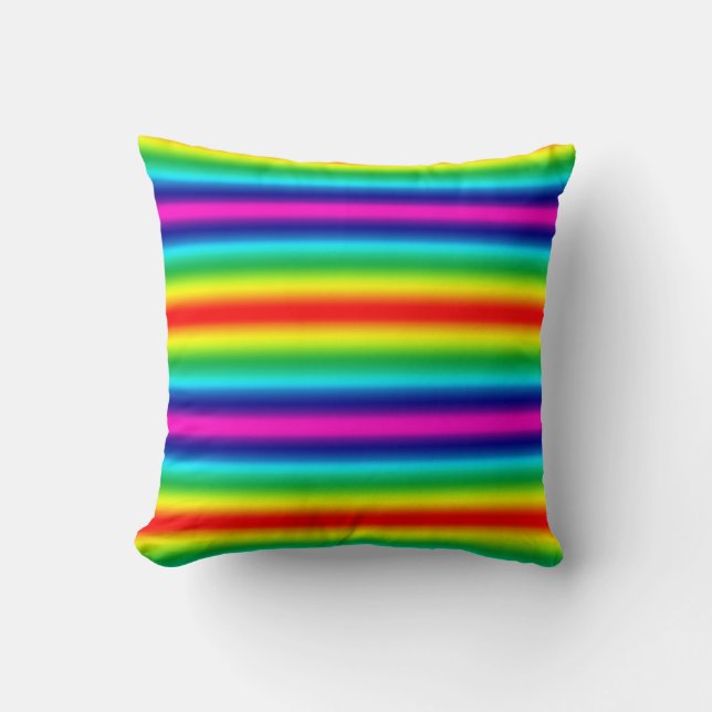 Cojín Decorativo Gradiente arcoiris. (Anverso)