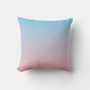 Cojín Decorativo Gradiente azul y rosa