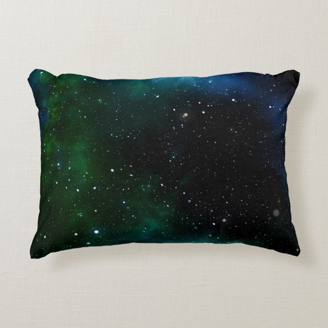 Cojín Decorativo Gradiente de galaxia de estrellas (Anverso)