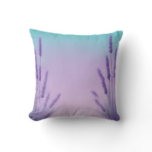 Gradiente de lavanda Aqua con flores Lavender