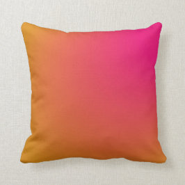 Cojín Decorativo Gradiente de rosa y naranja