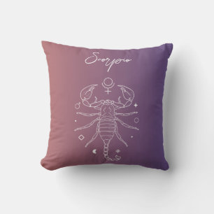 Cojín Decorativo Gradiente de signo de estrella de horóscopo zodiac