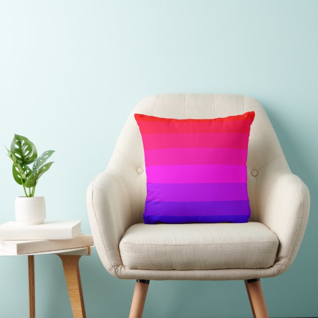 Cojín Decorativo Gradiente de tonos ombre divertidos (Silla)