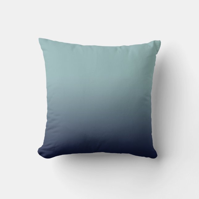 Cojín Decorativo Gradiente gris-azul. (Anverso)