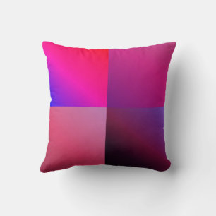 Cojín Decorativo Gradiente multicolor azul rosa