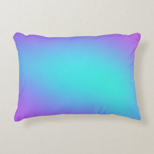 Cojín Decorativo Gradiente púrpura y Verde azulado