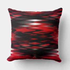 Cojín Decorativo Gradiente rojo a negro fondo formando zigzag abstr