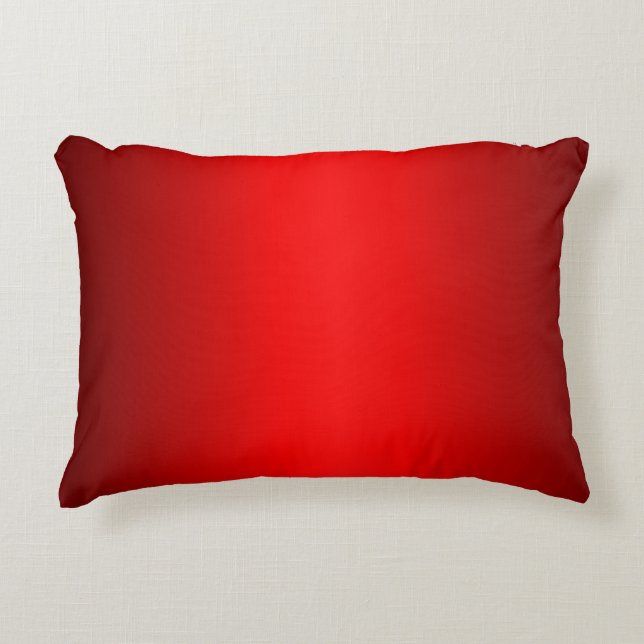 Cojín Decorativo Gradiente Rojo Elegante   (Anverso)