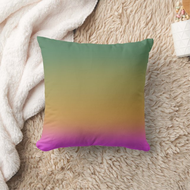 Cojín Decorativo Gradiente rosa amarillo verde (Manta)