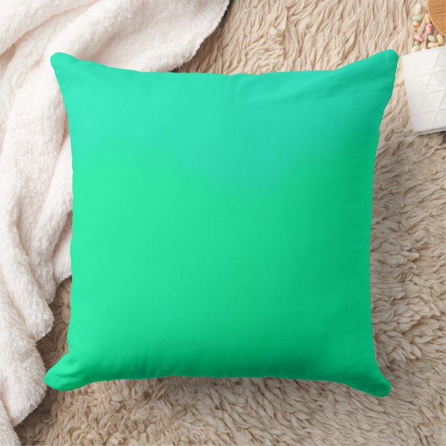 Cojín Decorativo Gradiente Verde de Primavera (Manta)