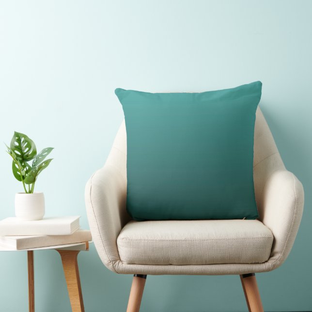 Cojín Decorativo Gradiente Verde - de profundo a claro | Fondo de Á (Silla)