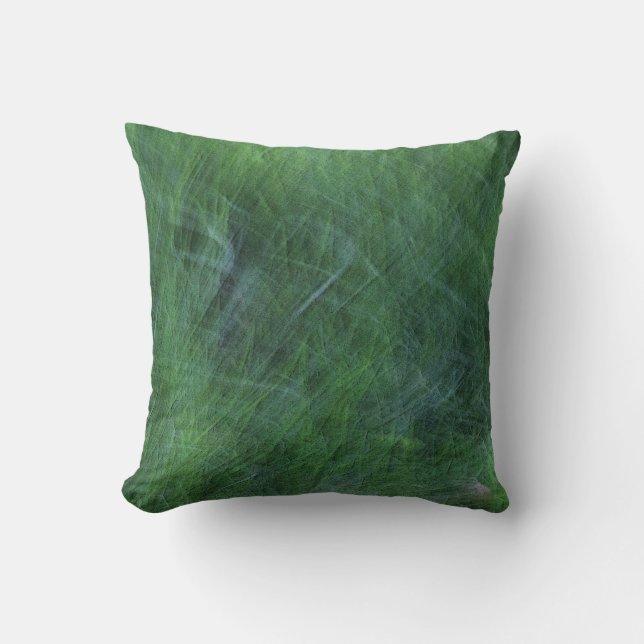 Cojín Decorativo Grado verde abstracto (Anverso)