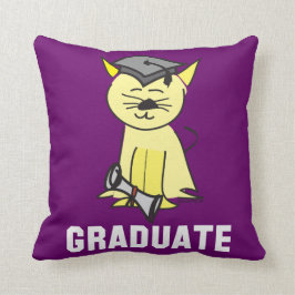 Cojín Decorativo Graduación Cute Cat Graduate