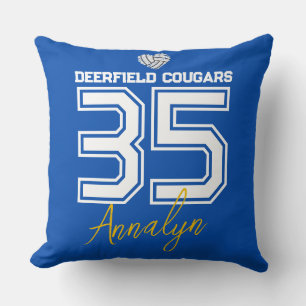 Cojín Decorativo Graduación de la Noche de los Seniors de Voleibol 