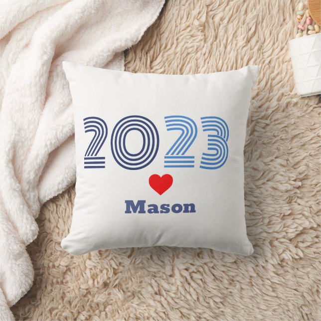Cojín Decorativo Graduación de nombres personalizados de año import (Manta)