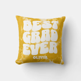 Cojín Decorativo Graduación de tinte amarillo de mejor grado jamás