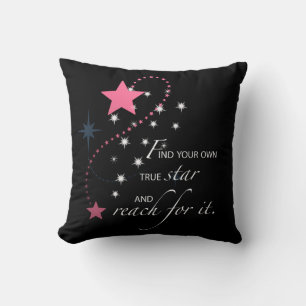 Cojín Decorativo Graduación para sus Inspiradoras estrellas en negr