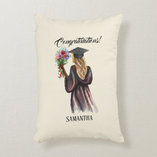 Cojín Decorativo Graduación personalizada de acuarela (14)