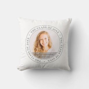 Cojín Decorativo Graduado de 20XX Personalizado moderno simple