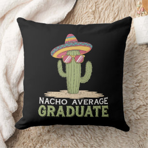 Cojín Decorativo Graduado Nacho Promedio Cactus Graduación Mexicano