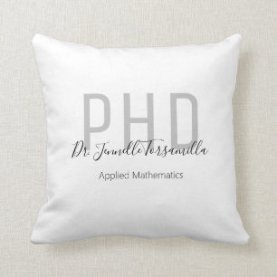 Cojín Decorativo Graduate Name Degree PhD