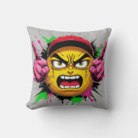 "Graffiti Emoji Rage – Cara Enojada con Gorra y De