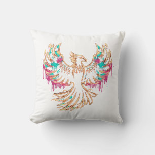 Cojín Decorativo Graffiti Phoenix Rising