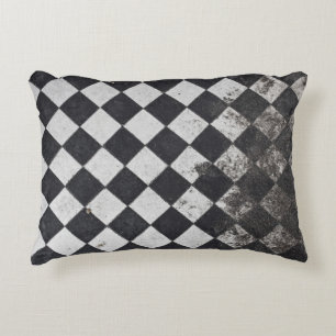 Cojín Decorativo Gráfica de arlequín blanco y negro
