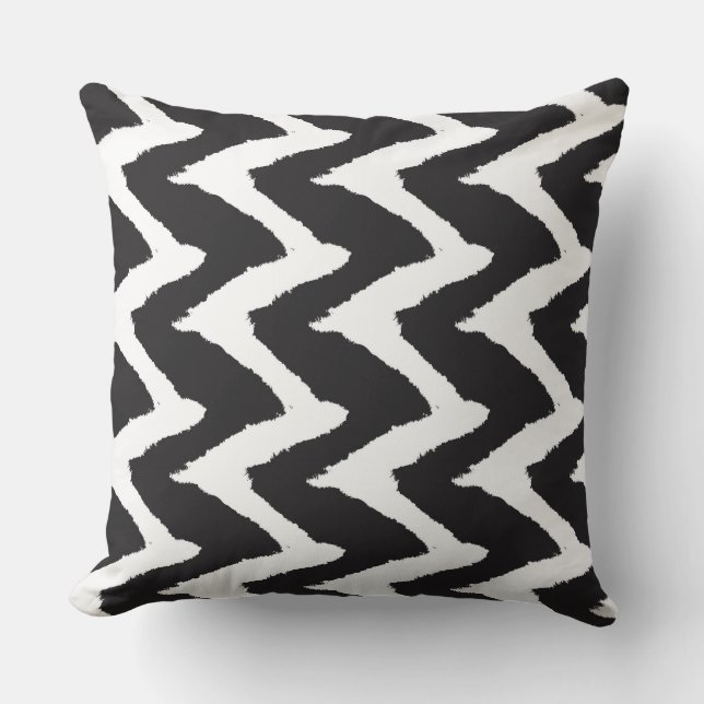 Cojín Decorativo Gráfico blanco negro (Anverso)