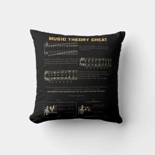 Cojín Decorativo Gráfico de la teoría musical