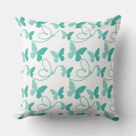 Cojín Decorativo Gráfico de mariposa,
