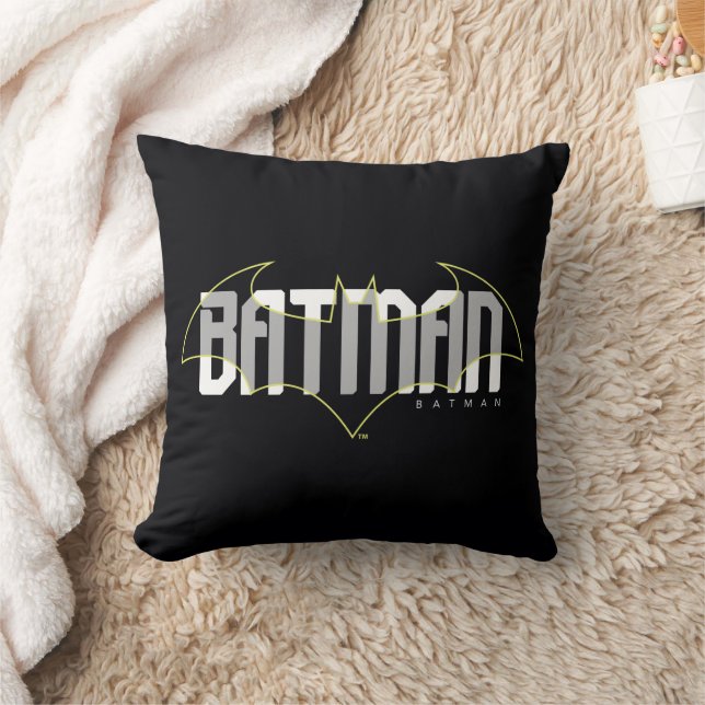 Cojín Decorativo Gráfico de nombre de alta tecnología de Batman (Manta)