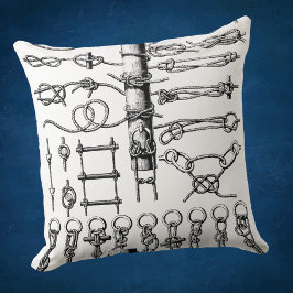 Cojín Decorativo Gráfico de nudos náuticos