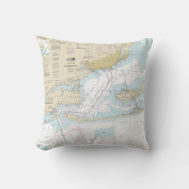 Cojín Decorativo Gráfico náutico de Pensacola Bay 11383