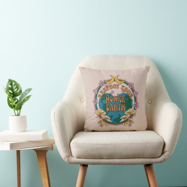 Cojín Decorativo Gráfico retro madre tierra de 70 (Silla)