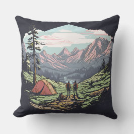 Cojín Decorativo Gráfico único al aire libre, retro/vintage