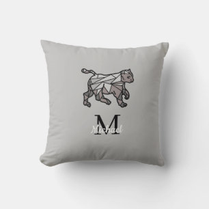 Cojín Decorativo Gráficos monográficos personalizados Cet negro per