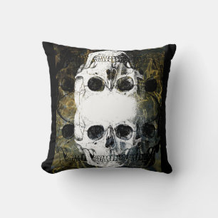 Cojín Decorativo Grafiti de 3 calaveras
