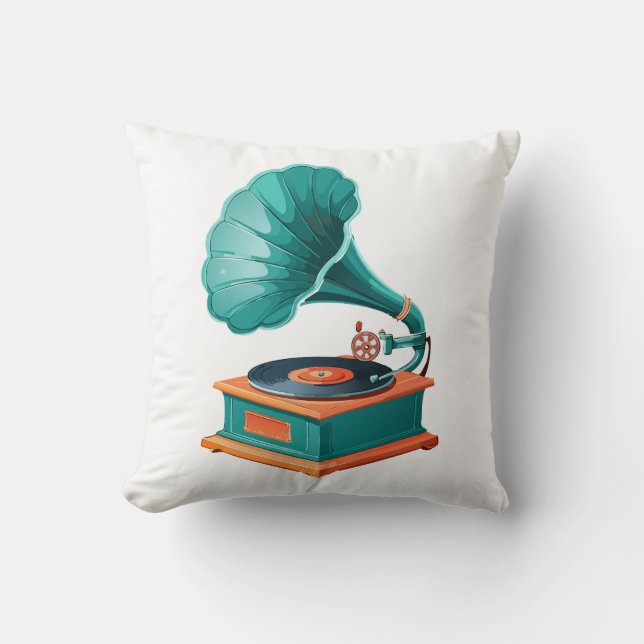 Cojín Decorativo Gramophone (Anverso)