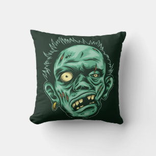 Cojín Decorativo Gran Cabeza de Halloween o Zombie